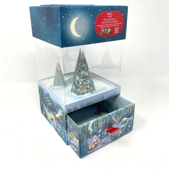 Marks & Spencer x Target  Snowing Forest Animated Snow Drawer Decor Keepsake - Picture 9 of 11